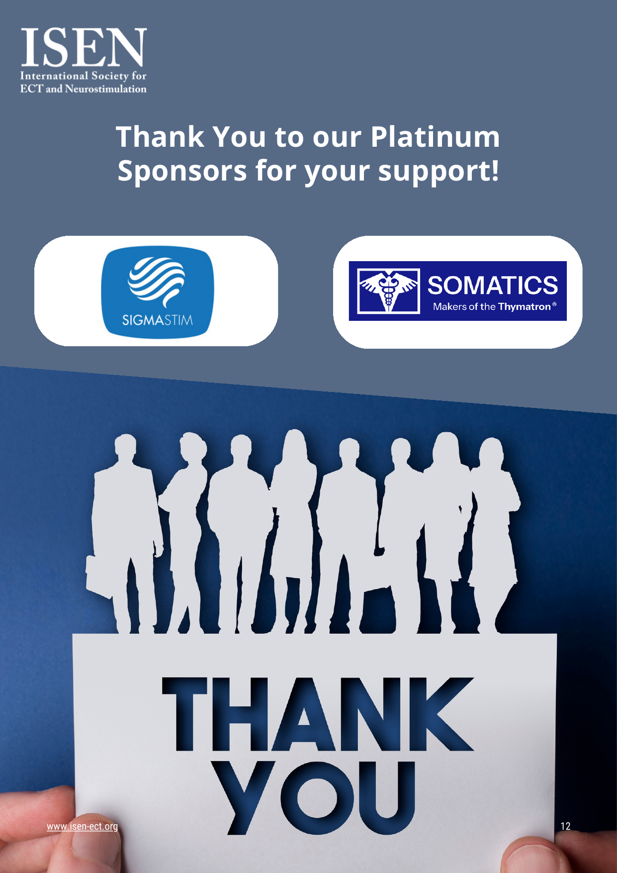 Platinum Sponsors Thank You