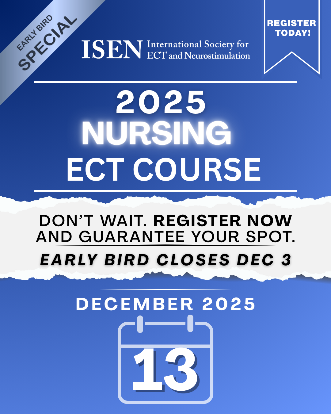 2025 Nursing ECT Course Flyer
