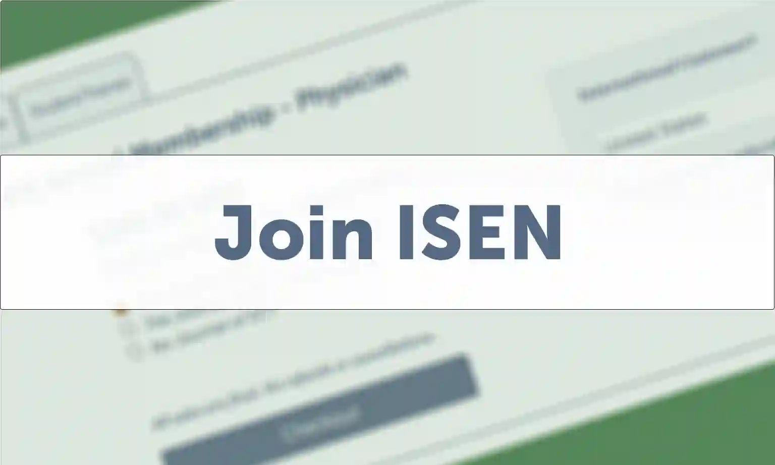 Text saying Join ISEN